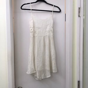 White linen dress!